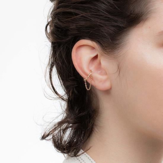  Hirotaka 이어링 히로타카 씨 아네모네 체인 이어커프 골드 - OTHER BRANDS