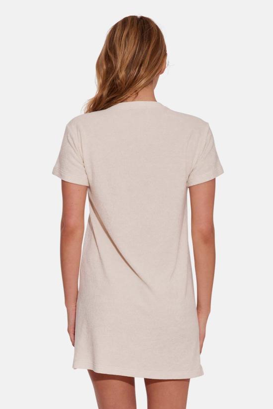  더 타일 클럽 숏 원피스 타일 클럽 테리 티 드레스 아이보리 - THE TILE CLUB