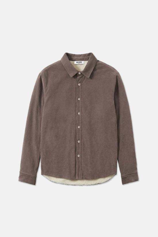  블루&크림 자켓 베스트 셰르파 오버셔츠 모카/크림