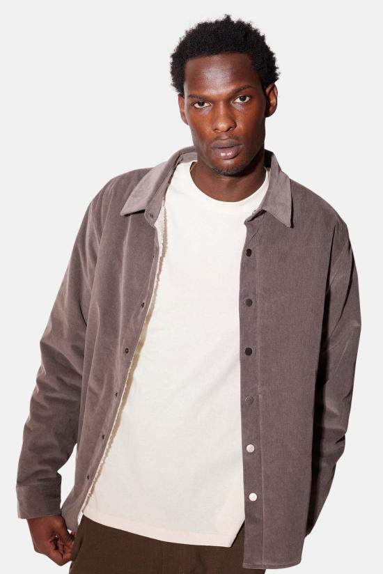  블루&크림 자켓 베스트 셰르파 오버셔츠 모카/크림 - BLUE&CREAM