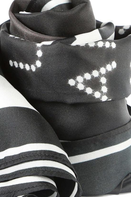  Each X Other 머플러/스카프 포토 실크 스카프 블랙/화이트 - OTHER BRANDS