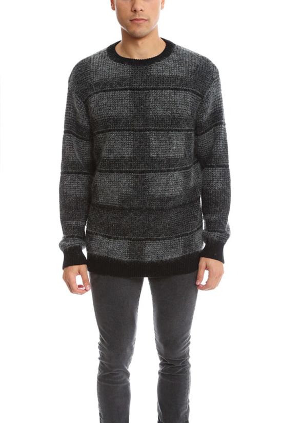  Public School 스웨터 퍼블릭 스쿨 플레드 풀오버 그레이/블랙