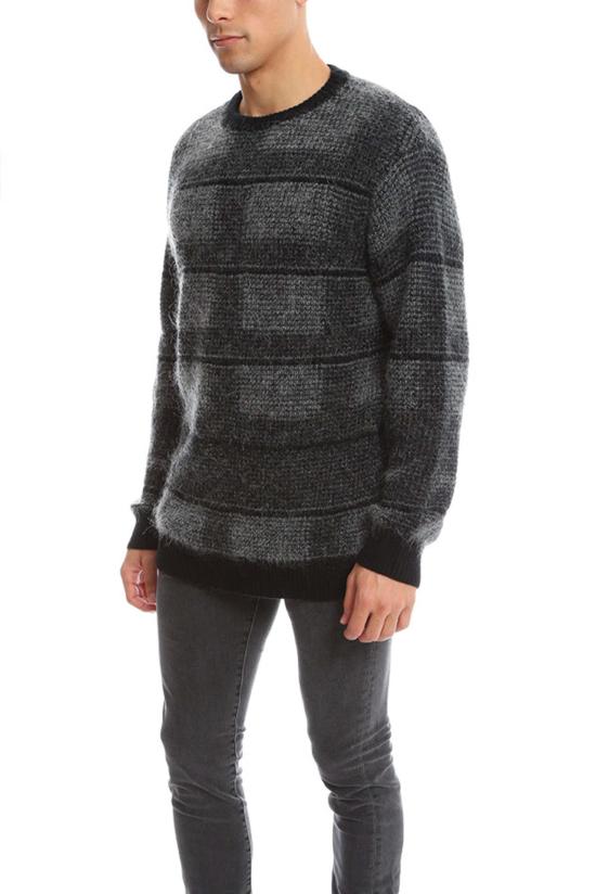  Public School 스웨터 퍼블릭 스쿨 플레드 풀오버 그레이/블랙 - OTHER BRANDS