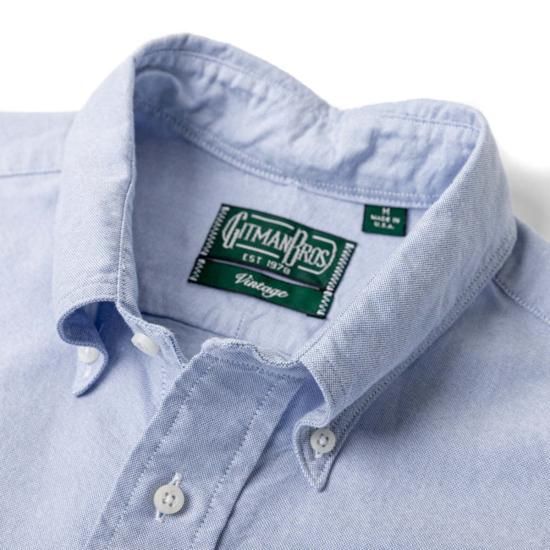  Gitman Bros. 긴팔 셔츠 옥스포드  블루 - OTHER BRANDS