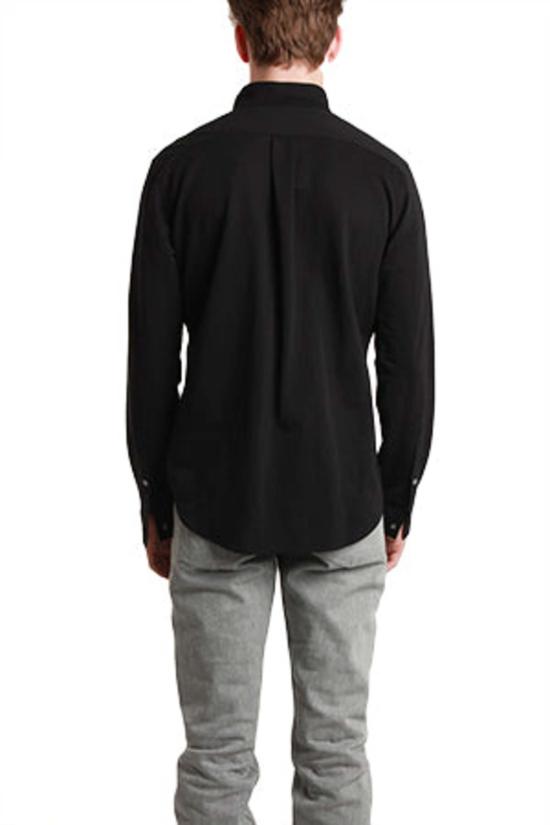  Blue&Cream 긴팔 셔츠 블루&크림 만다린 버튼 다운  블랙 - BLUE&CREAM