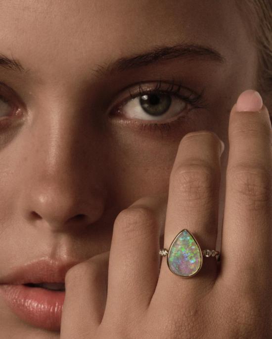  Fade to Black 반지 페이드 투 블랙 티어드롭 클라우드 링 - OTHER BRANDS