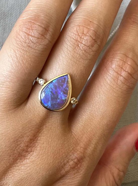  Fade to Black 반지 페이드 투 블랙 티어드롭 클라우드 링 - OTHER BRANDS