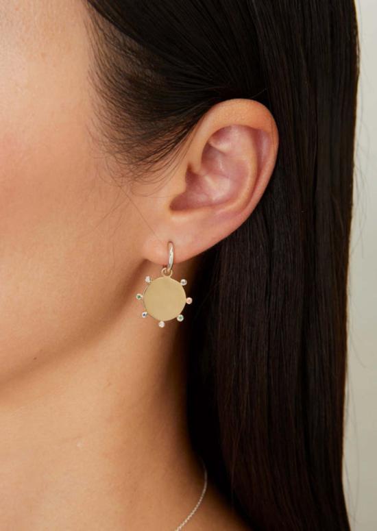  스코샤 이어링 솔레일 혼합 스톤 챠밍 - SCOSHA