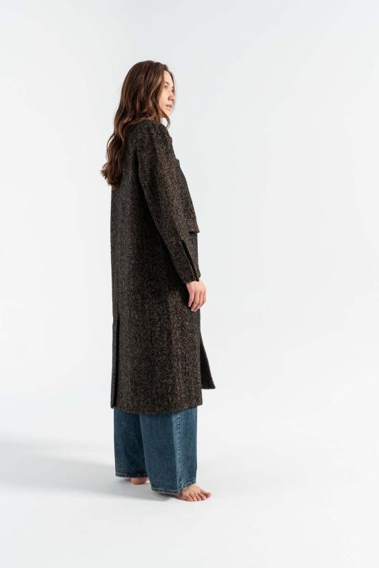  가니 트렌치 코트 헤링본 울코트 시타케 - GANNI