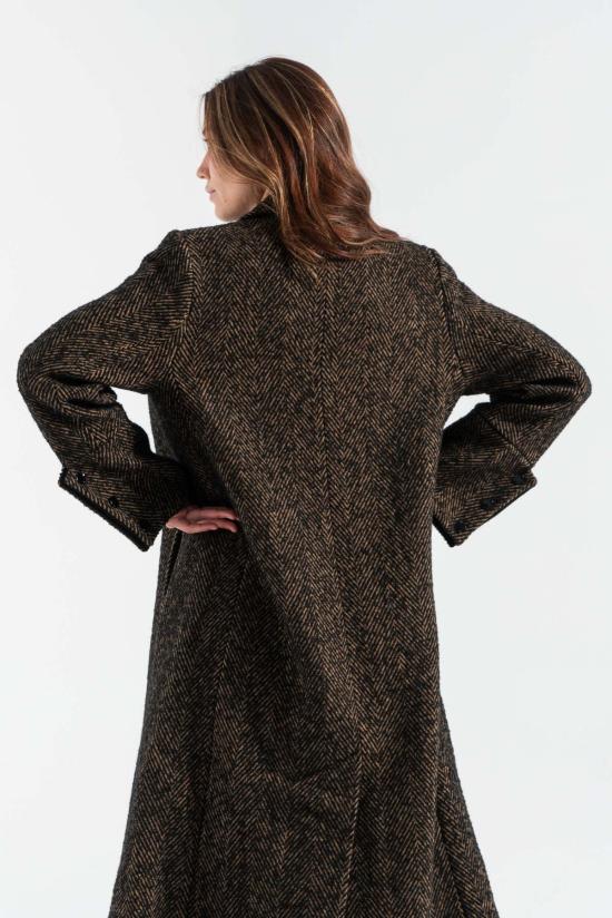  가니 트렌치 코트 헤링본 울코트 시타케 - GANNI