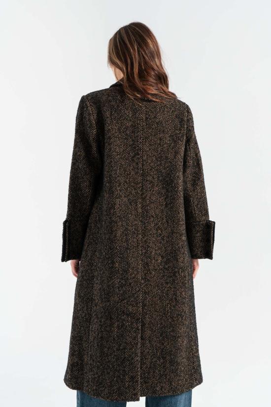  가니 트렌치 코트 헤링본 울코트 시타케 - GANNI