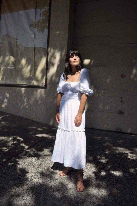  코코볼로 롱 원피스 루카 드레스 화이트