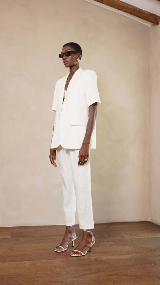  파렌테지 스트레이트 팬츠 디나 팬츠 화이트 - PARENTEZI