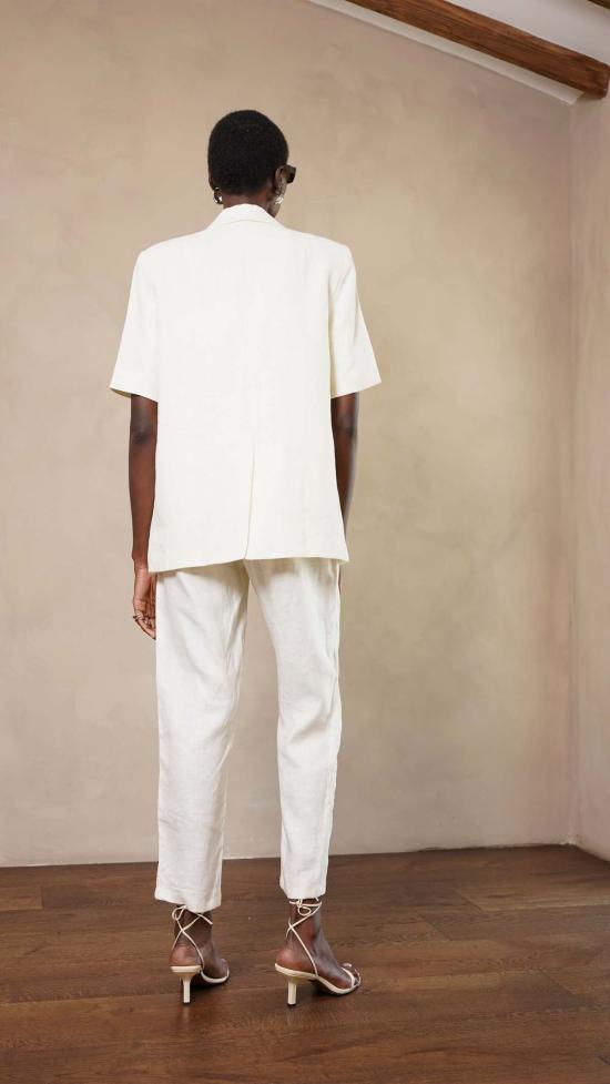  파렌테지 스트레이트 팬츠 디나 팬츠 화이트 - PARENTEZI