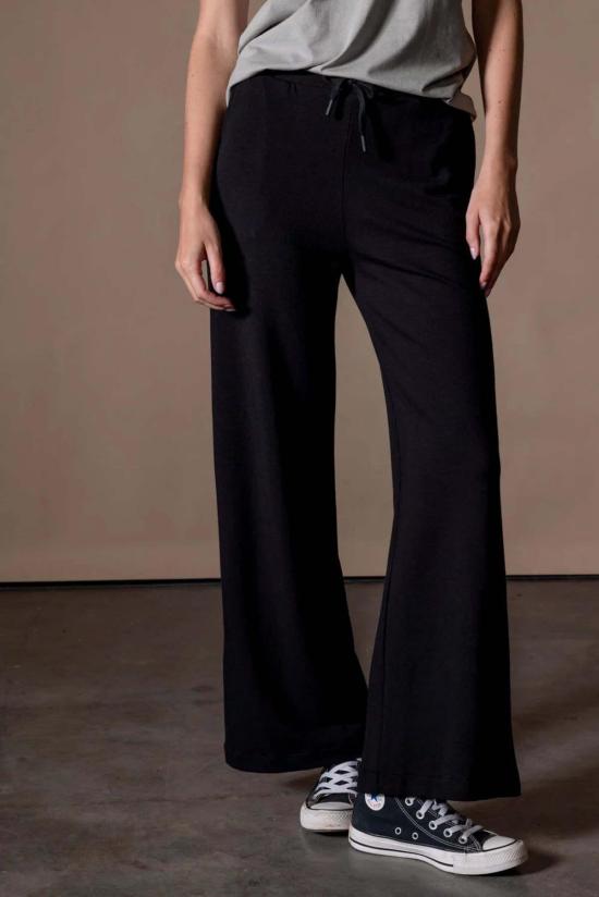  애너님 스트레이트 팬츠 익명 Perle 스웨트 팬츠 느와르