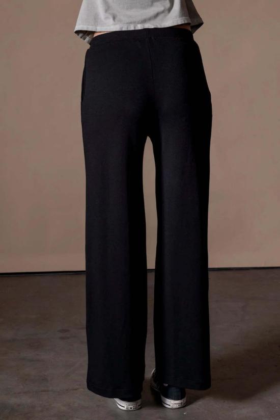  애너님 스트레이트 팬츠 익명 Perle 스웨트 팬츠 느와르 - ANONYM