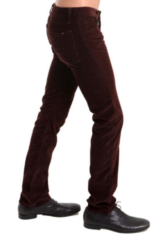  사이먼 스퍼 스트레이트 팬츠 Simon Spurr 파이프 레그 코듀로이 팬츠 블랙 - SIMON SPURR