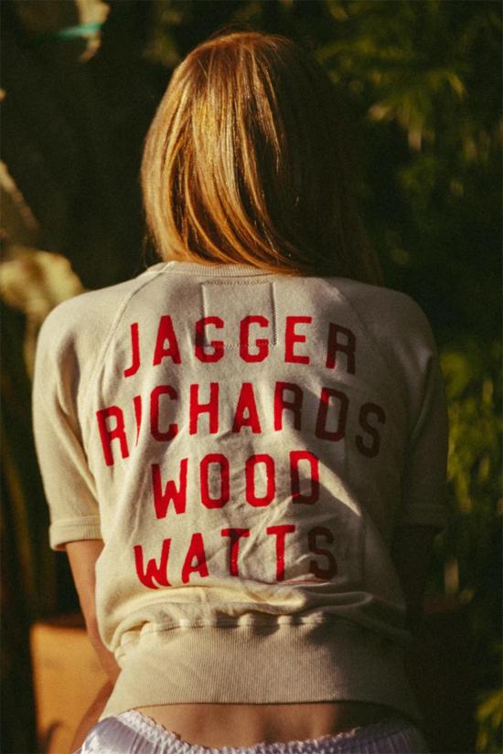  피플 오브 레이저 반팔 티셔츠 People Of Leisure 롤링스톤즈 아이보리 라글런 티 아이보리 - PEOPLE OF LAISURE