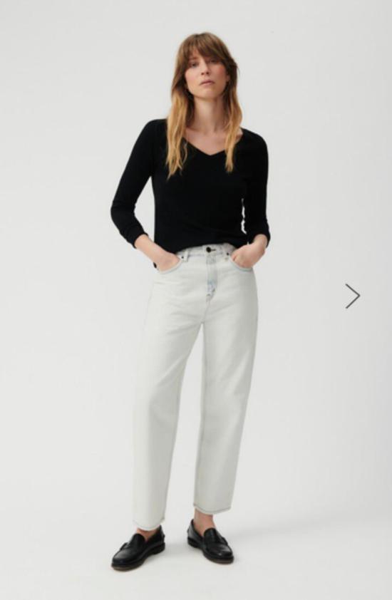  아메리칸 빈티지 반팔 티셔츠 소노마 롱슬리브 티 누아르 - AMERICAN VINTAGE