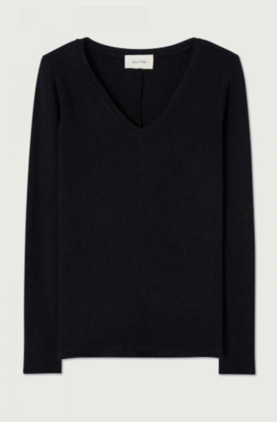  아메리칸 빈티지 반팔 티셔츠 소노마 롱슬리브 티 누아르 - AMERICAN VINTAGE