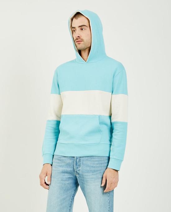  리바이스 후드 티셔츠 Levi's 빈티지 1970 S 후드 블루/화이트 - LEVI'S