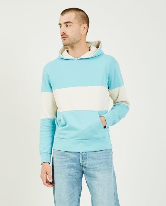  리바이스 후드 티셔츠 Levi's 빈티지 1970 S 후드 블루/화이트 - LEVI'S