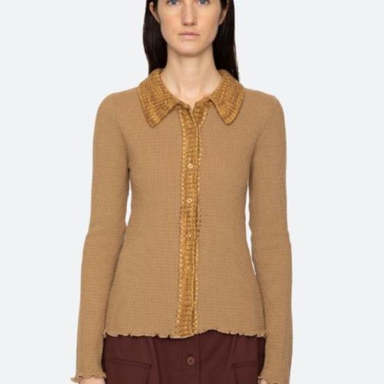  씨뉴욕 가디건 씨니클레어 카디건 캐멀