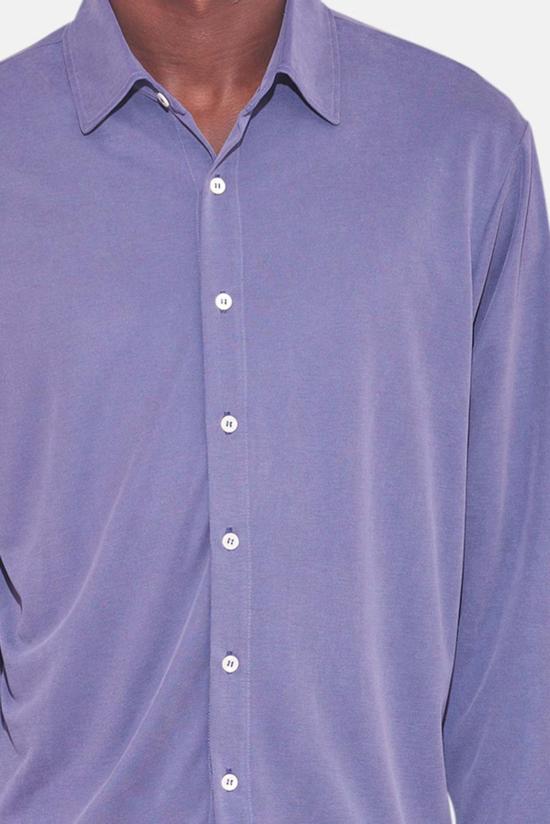  Blue&Cream 긴팔 셔츠 블루&크림 마이크로 피케  블루 - BLUE&CREAM