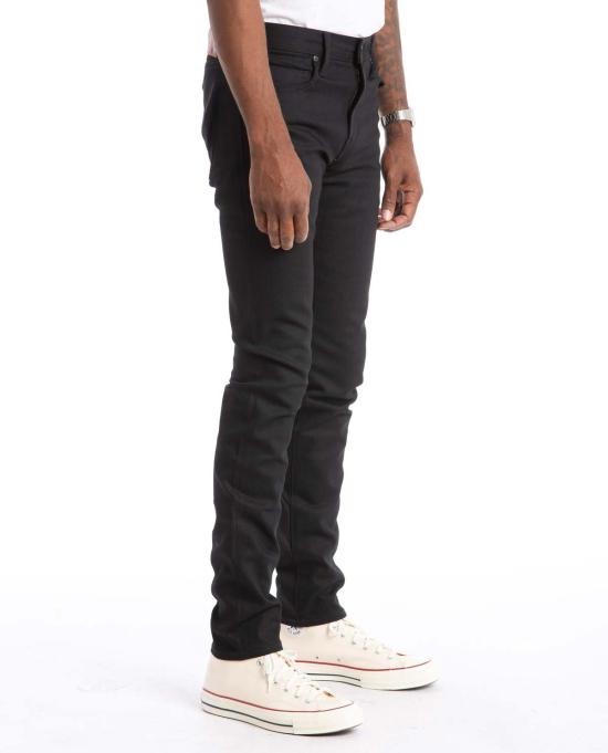  카토 데님 팬츠 더 니들 스키니 진 블랙 로우 - KATO