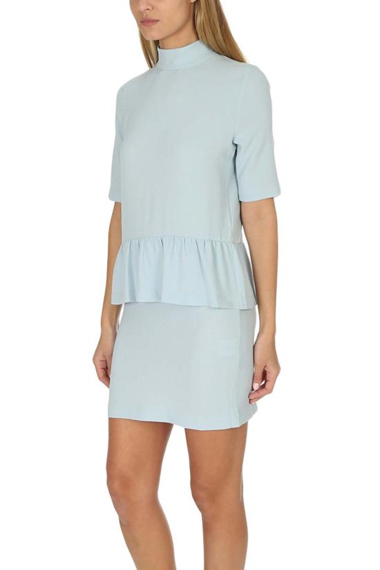  가니 숏 원피스 클라크 드레스 스털링 블루 - GANNI