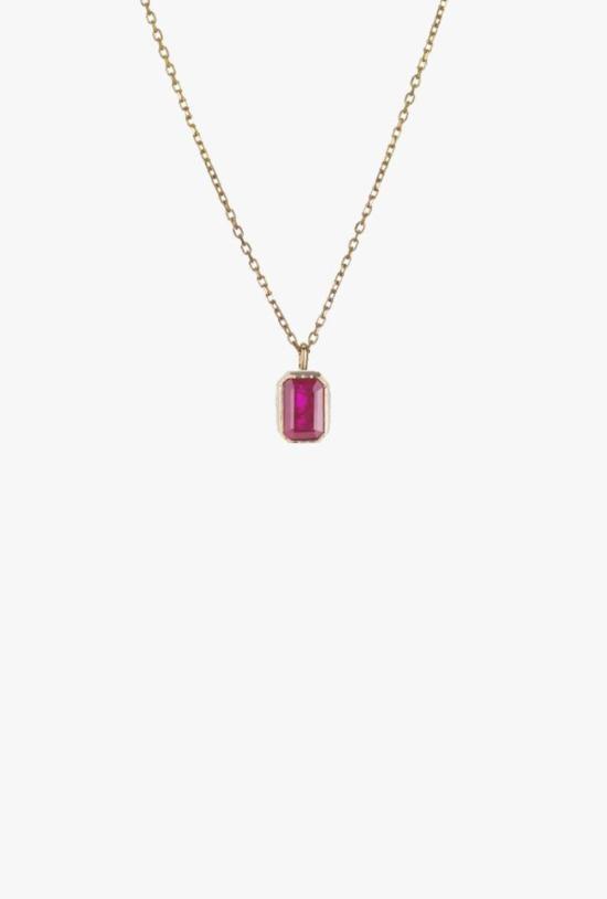  제니 권 디자인스 목걸이/팬던트 제니 권, 에메랄드 컷 루비 위스프 목걸이 디자인 - JENNIE KWON DESIGNS