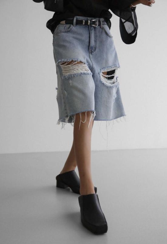  더 엔케이씨 스토어 데님 숏팬츠 Nkc 스토어 파커 데님 숏 데님 - The NKC Store