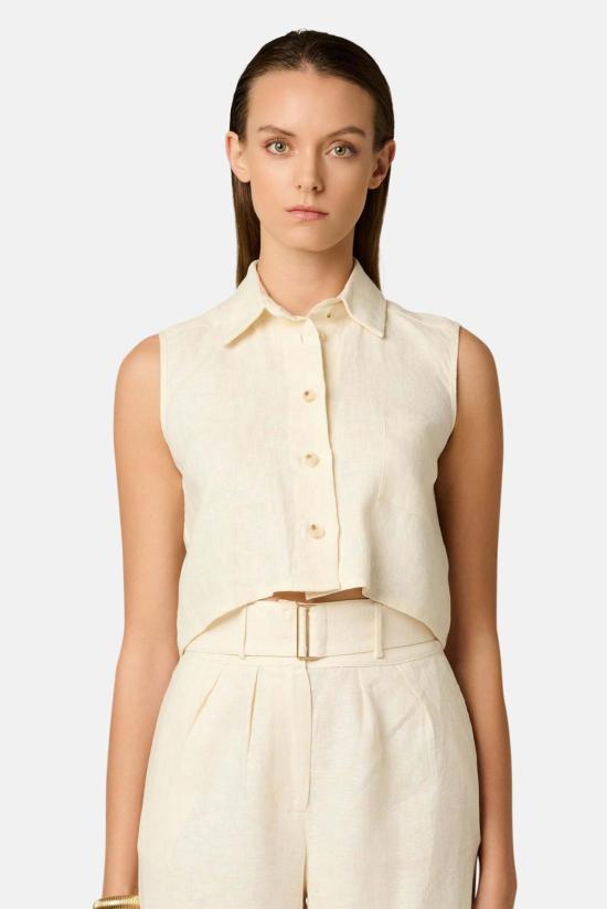  헤브론 민소매 티셔츠 카차  아이보리