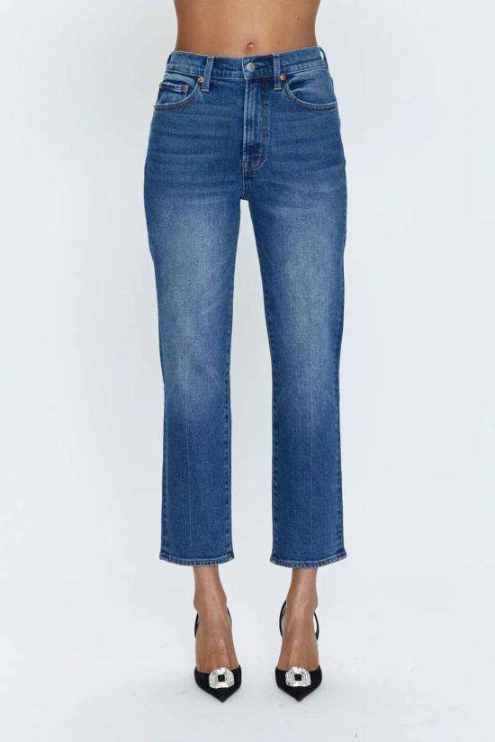  피스톨라 데님 팬츠 찰리 하이 라이즈 스트레이트 진스 오거스터스 - PISTOLA