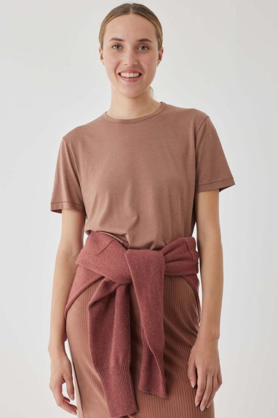  마제스틱필라쳐 반팔 티셔츠 Majestic Filatures Lyocell Cotton Semi Relaxed S/S 크루넥 탄 - MAJESTIC FILATURES