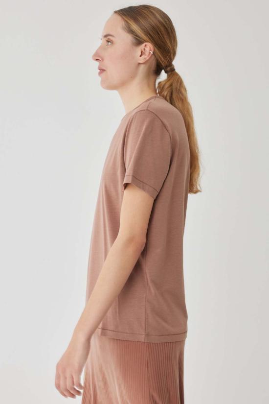  마제스틱필라쳐 반팔 티셔츠 Majestic Filatures Lyocell Cotton Semi Relaxed S/S 크루넥 탄 - MAJESTIC FILATURES