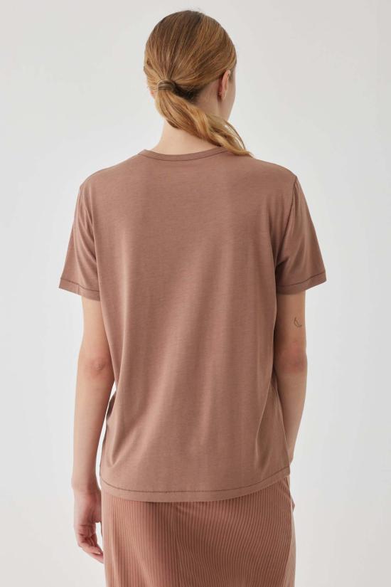  마제스틱필라쳐 반팔 티셔츠 Majestic Filatures Lyocell Cotton Semi Relaxed S/S 크루넥 탄 - MAJESTIC FILATURES