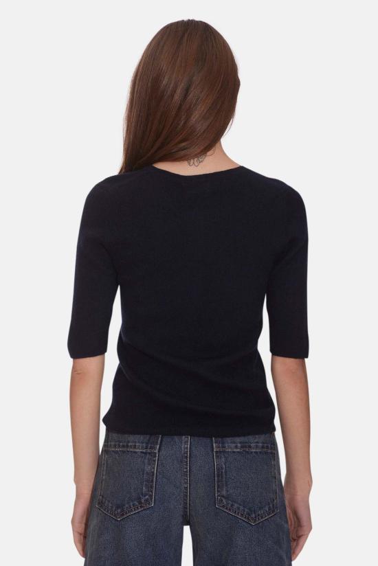  더 타일 클럽 긴팔 티셔츠 타일 클럽 엘사 반팔 헨리 네이비 - THE TILE CLUB