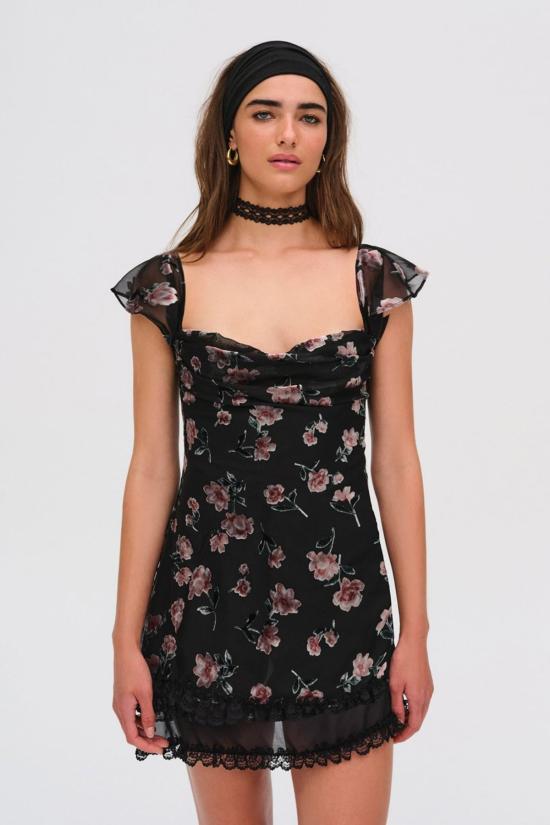  포러브앤레몬스 숏 원피스 포 러브 앤 레몬스 에그레트 미니 드레스 블랙