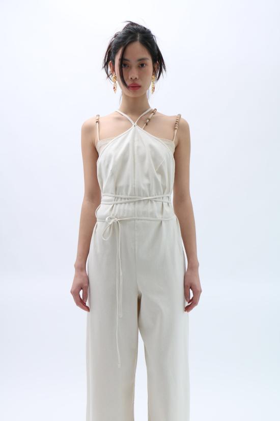  베이스레인지 점프수트 Baserange Undyed Ligo  화이트 - BASERANGE