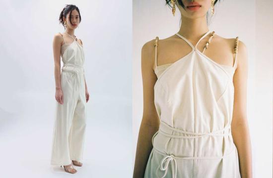  베이스레인지 점프수트 Baserange Undyed Ligo  화이트 - BASERANGE