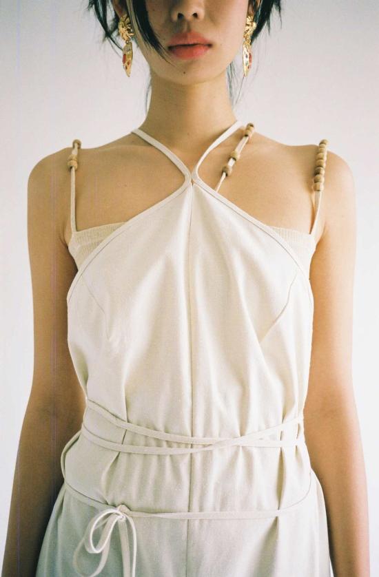  베이스레인지 점프수트 Baserange Undyed Ligo  화이트 - BASERANGE