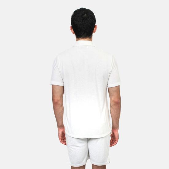  Blue&Cream 반팔 셔츠 블루&크림 풀 테리 반팔 버튼다운 쉬크 크림 - BLUE&CREAM