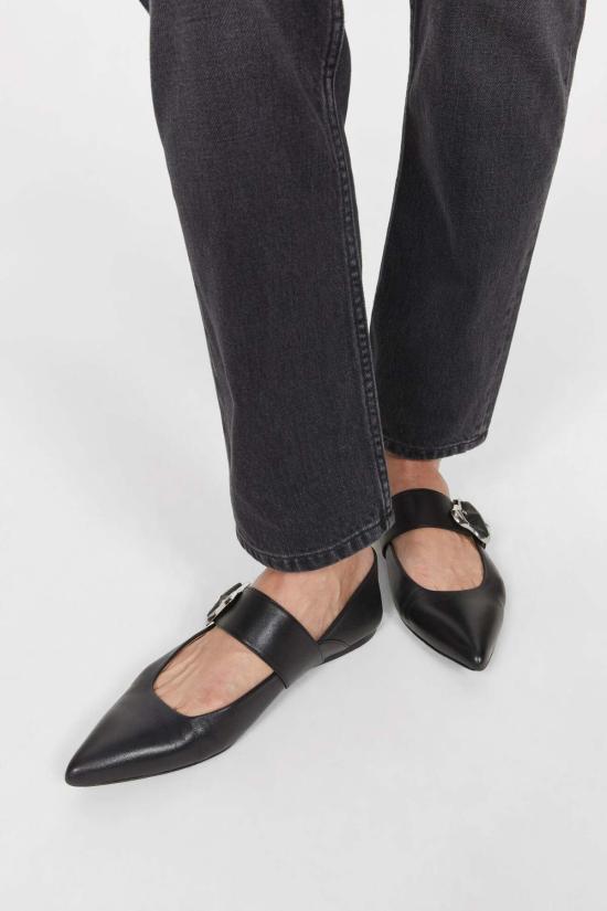  로데브예 뮬/슬리퍼 Rodebjer Aura 코랄 플랫 블랙