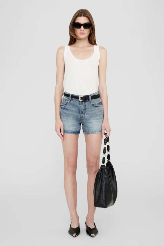  애니빙 데님 숏팬츠 아니네 빙 달튼 숏 퍼시픽 블루 - ANINE BING