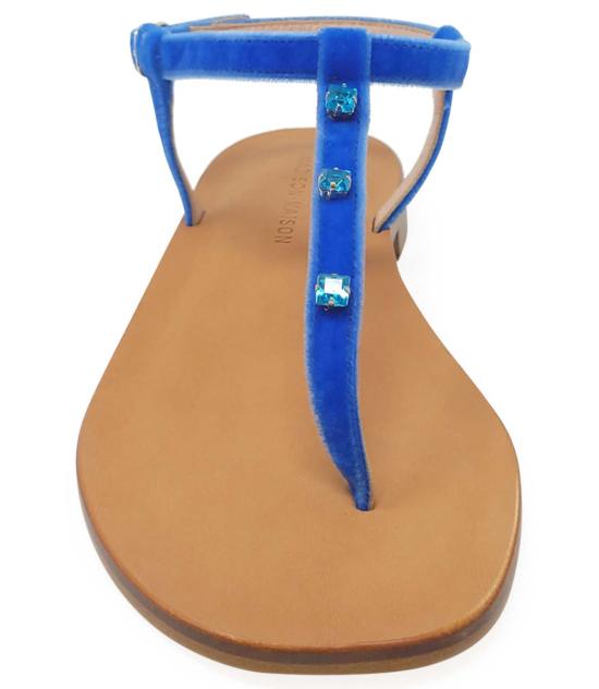  Nuovo Nicar 샌들 누오보 니카 보석 끈 콘 블루 - OTHER BRANDS