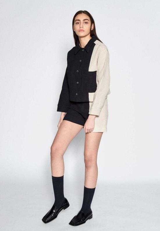  Aniela Parys 숏팬츠 아니엘라 파리스 아틀라스 와플 반바지 투톤 - OTHER BRANDS