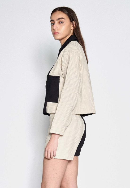  Aniela Parys 숏팬츠 아니엘라 파리스 아틀라스 와플 반바지 투톤 - OTHER BRANDS