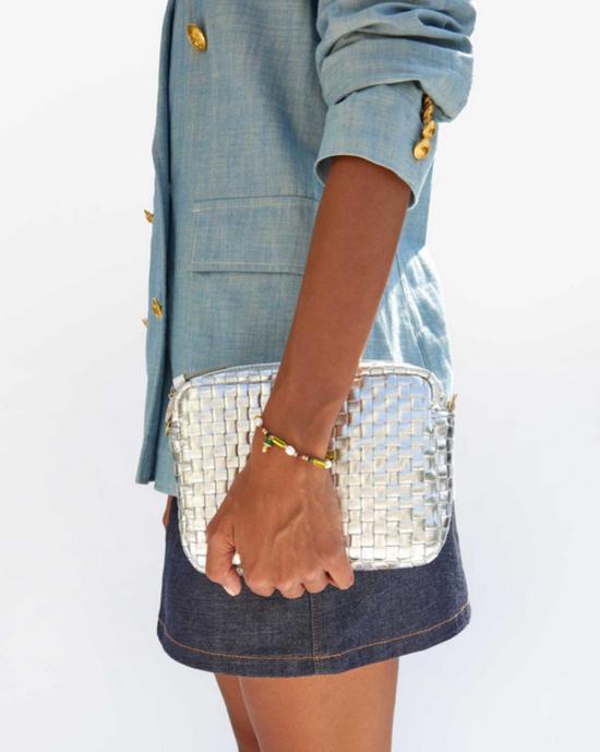  클레어 브이 팔찌 Clare V. 비즈 스트라이프 스트레치 팔찌 - CLEARE V.