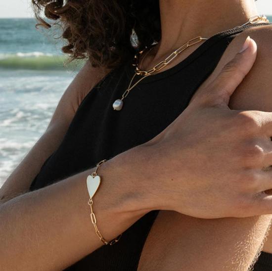  탯치 팔찌 Thatch Amaya 하트 브레이슬릿 골드